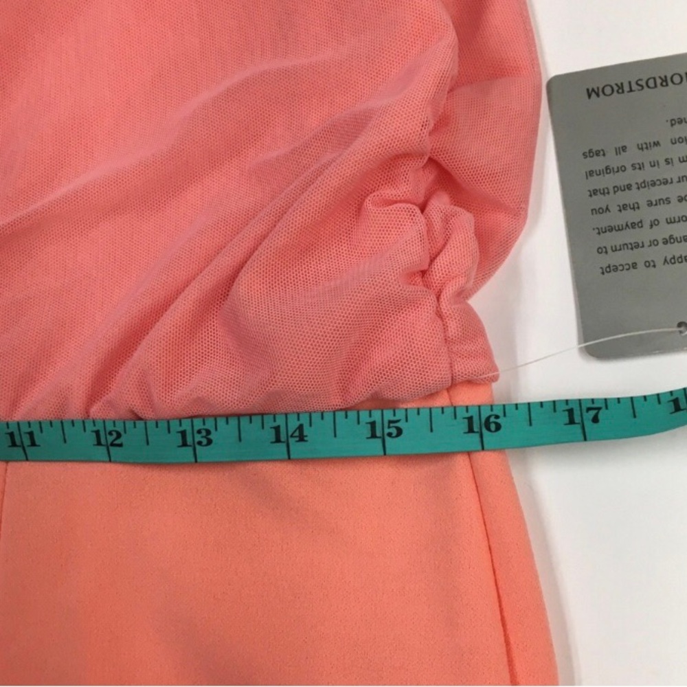 Love X Design One Shoulder Wide Leg Jumpsuit Large Coral Pink Spring Wedding - Picture 11 of 11